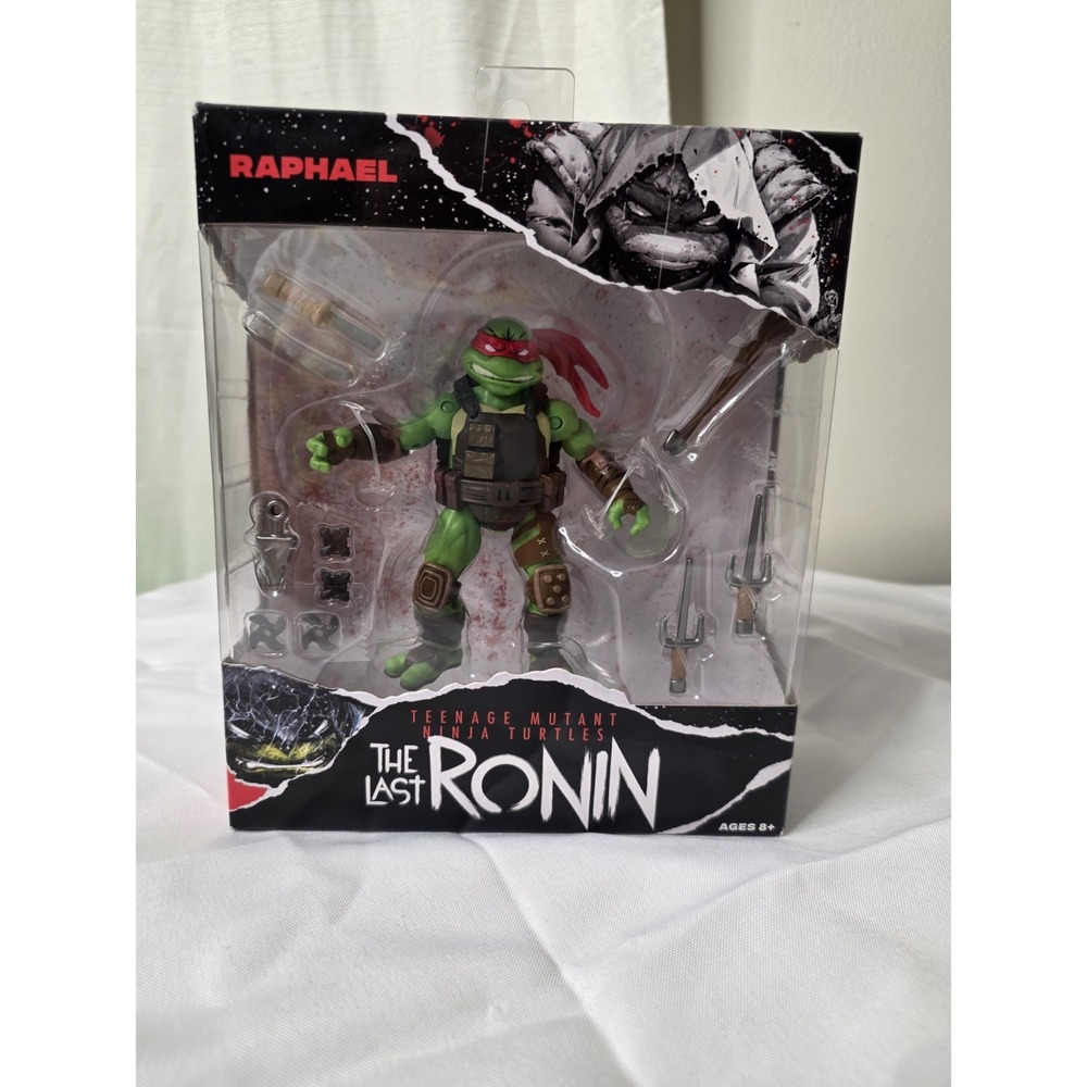 TMNT The Last Ronin Raphael Action Figure With Weapons 2025 Playmates Not Mint